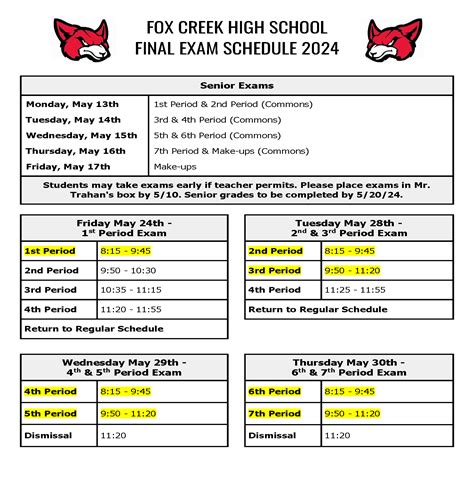 Final Exam Schedule 2024.